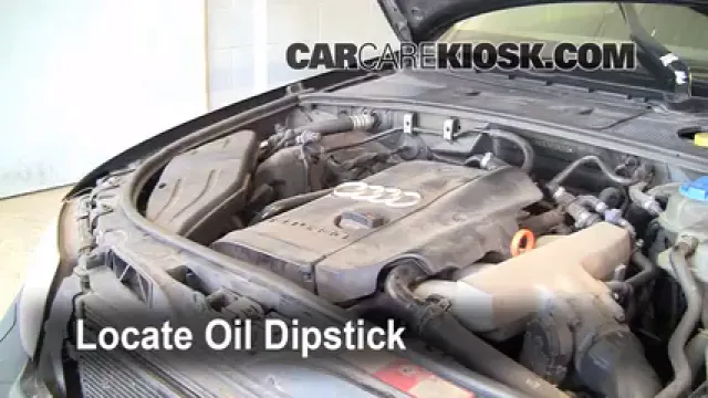 2002 Audi A4 Quattro 1.8L 4 Cyl. Turbo Huile Vérifier le niveau de l'huile